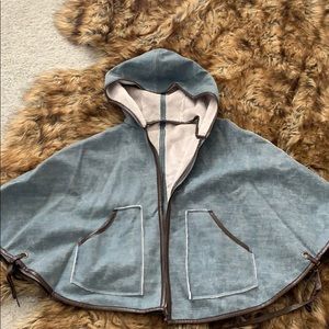 Anthropologie two-side cape